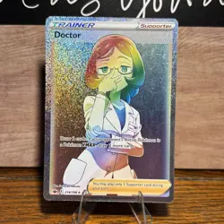 Doctor 214/198 Chilling Reign NM Full Art Secret Rainbow Rare Pokemon Card - Image 1