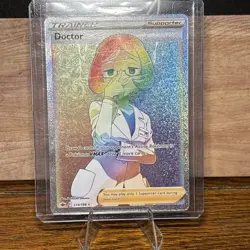 Doctor 214/198 Chilling Reign NM Full Art Secret Rainbow Rare Pokemon Card - Image 3