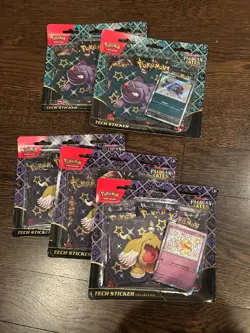 Pokemon TCG Paldean Fates 3 Pack Blister - Lot of 5 New/Sealed - Image 1