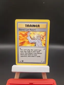 Pokemon Card - Blaine's Last Resort Gym Heroes 105/132 Uncommon 1st Edition - Image 1