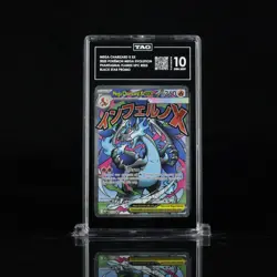 2025 POKEMON MEP EN-ME BLACK STAR PROMO #023 MEGA CHARIZARD X EX TAG 10 - Image 1