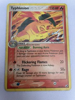 Pokemon TYPHLOSION 17/115 Unseen Forces MP Non Holo - Image 1