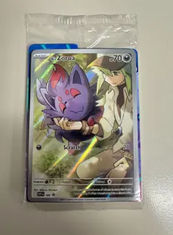 Pokemon N's Zorua 189 Sv: Scarlet & Violet Promo Cards Holo Sealed - Image 1