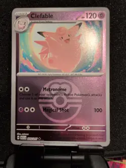 Pokemon TCG | Clefable 075/217 (Love Ball) | Ascended Heroes | Reverse Holo | NM - Image 1