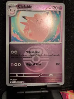 Pokemon TCG | Clefable 075/217 (Love Ball) | Ascended Heroes | Reverse Holo | NM - Image 2