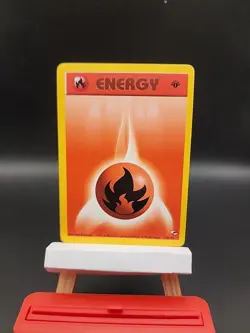 Pokemon TCG Fire Energy Gym Heroes 1st Edition Card 128/132 - Image 1