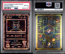 2000 POKEMON GAME MOVIE POKEMON 2000 MOVIE ANCIENT MEW PSA 8 *DOUBLE SWIRL* - Image 3