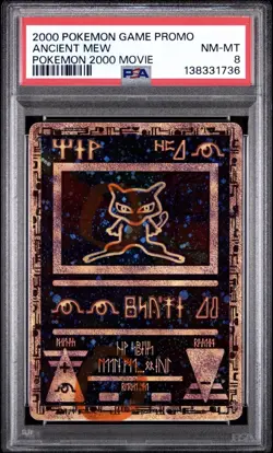 2000 POKEMON GAME MOVIE POKEMON 2000 MOVIE ANCIENT MEW PSA 8 *DOUBLE SWIRL* - Image 5