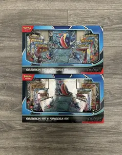 Pokemon Trading Card Game Greninja ex and Kingdra ex Special Collection Lot Of 2 - Image 1