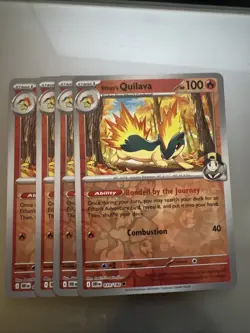Ethans Quilava Sv10 033/182 Reverse Holo Pokemon Trading Card Game | NM Playset - Image 1