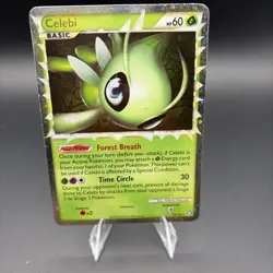 Celebi 92/102 Holo Rare HGSS Triumphant Prime Pokemon TCG Card - Image 1