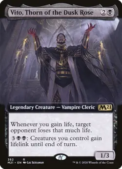 MTG - Vito, Thorn of the Dusk Rose (Extended Art) [Core Set 2021] - Image 1