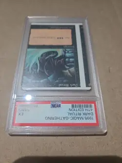 1995 MAGIC THE GATHERING DARK RITUAL 4TH EDITION PSA 5 MC - Image 2