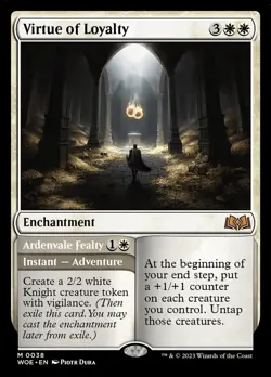 MTG Magic the Gathering Virtue of Loyalty (38/475) Wilds of Eldraine NM - Image 1