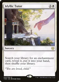 MTG Magic the Gathering Idyllic Tutor (24/412) Theros Beyond Death NM - Image 1
