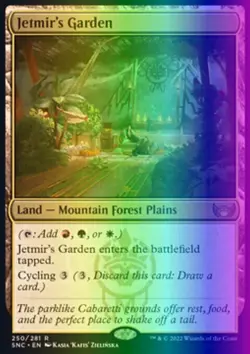 MTG Magic the Gathering Jetmir's Garden (250/547) Streets of New Capenna LP FOIL - Image 1