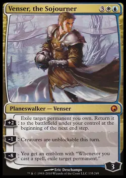 MTG Magic the Gathering Venser, the Sojourner (135/259) Scars of Mirrodin NM - Image 1