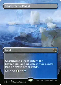 MTG Magic the Gathering Seachrome Coast (374/530) Phyrexia All Will Be One NM - Image 1