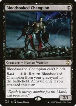 MTG Bloodsoaked Champion (243/519) Streets of New Capenna Commander NM - Image 1