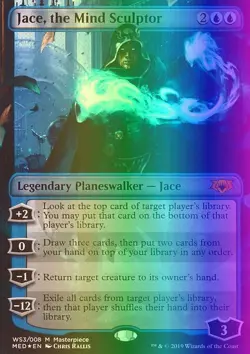 MTG Magic the Gathering Jace, the Mind Sculptor (WS3/40) Mythic Edition LP FOIL - Image 1