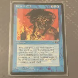 Wizards Force of Will Alliances Interrupt Uncommon Regular 1996 Terese Nielsen - Image 1