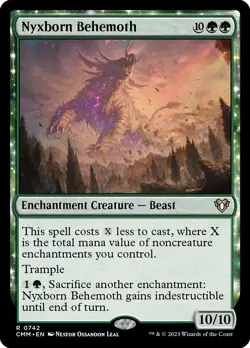 MTG Magic the Gathering Nyxborn Behemoth (742/1173) Commander Masters LP - Image 1
