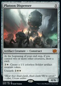 MTG Magic the Gathering Platoon Dispenser (36/416) The Brothers' War NM - Image 1