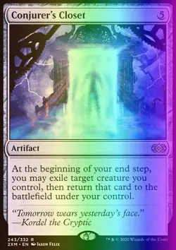 MTG Magic the Gathering Conjurer's Closet (243/503) Double Masters NM FOIL - Image 1