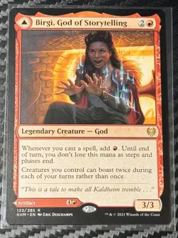 Birgi, God of Storytelling Kaldheim Rare 123/285 - Image 2