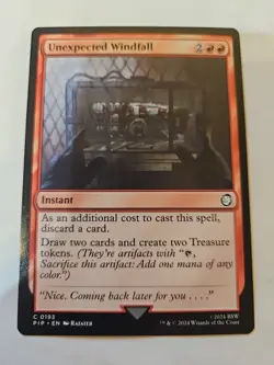 MTG - Universes Beyond: Fallout - Unexpected Windfall - NM - NF - Image 1