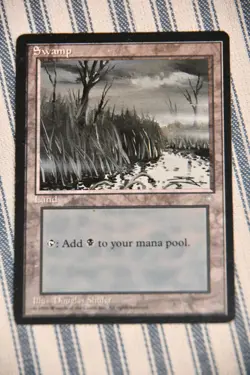 Magic the Gathering - Vintage - Swamp Land Mana - Ice Age - 6x - Image 4