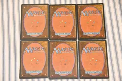 Magic the Gathering - Vintage - Swamp Land Mana - Ice Age - 6x - Image 5