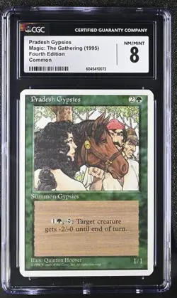 MTG Magic The Gathering Pradesh Gyp 1995 Fourth Edition CGC 8 - Image 1