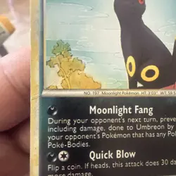 Pokemon TCG Umbreon Call of Legends Holo Rare Card 22/95 2011 Reverse Holo Mp - Image 4