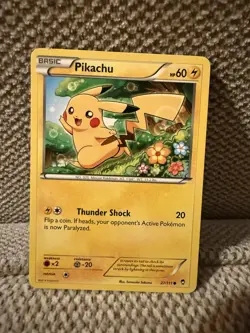 PIKACHU Non Holo 27/111 COMMON Pokemon Card 2014 LP - Image 1