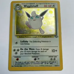 Pokemon Wigglytuff 80 HP Holo Rare 16/64 Jungle 1999 Wizards English TCG - Image 1