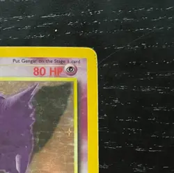 GENGAR 5/62 Rare Pokemon Holo Fossil MP Very Good Condition - Image 4