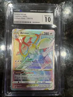 Pokemon Arceus VSTAR 176/172 Rainbow Brilliant Stars - CGC 10 - GEM MINT - Image 1