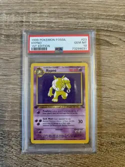 1999 POKEMON WOTC FOSSIL 1ST EDITION #23 HYPNO PSA 10 First Edition - Image 1