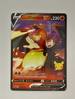 Lance's Charizard V SWSH133 Black Star Promo Celebrations Pokemon TCG NM - Image 1