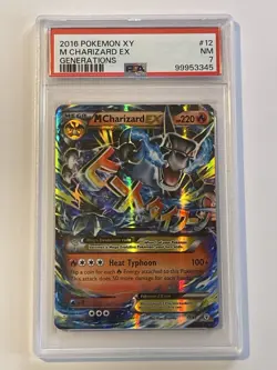 Pokemon TCG 2016 XY M Charizard EX 12/83 Generations Holo Ultra Rare PSA 7 - Image 1
