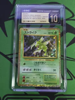 Pokemon TCG: CGC Pristine 10 (2023) Scyther 006/034 Classic Holo - Image 1