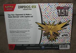POKEMON: SCARLET & VIOLET, 151, ZAPDOS EX BOX - Image 2