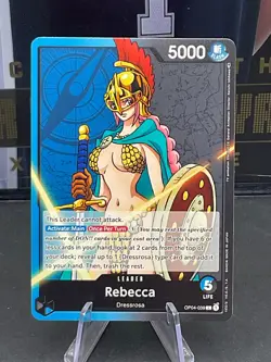 2023 One Piece #OP04-039 Rebecca Kingdoms Of Intrigue Leader - Image 1