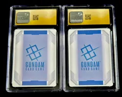 Consecutive CGC Pristine 10 Gundam ST01-001 & LR ST02-001 Beta Gundam Card Game - Image 2