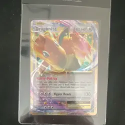 Pokemon Dragonite ex EX Ultra Rare Holo Dragon 90/97 150 HP TCG Card English - Image 1