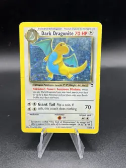 Pokemon Dark Dragonite Holo Rare Card 5/110 WOTC Legendary Collection HP/DMG BH3 - Image 1