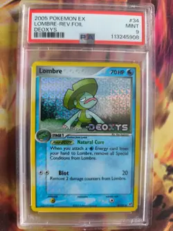 Pokemon Card Lombre Lombrero Ex Deoxys Reverse Stamp Holo 2005 English PSA 9 - Image 2