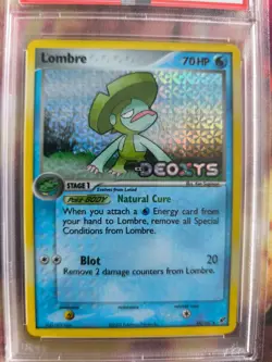 Pokemon Card Lombre Lombrero Ex Deoxys Reverse Stamp Holo 2005 English PSA 9 - Image 3