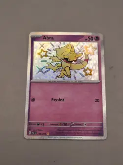 Pokemon TCG Abra Card 148/091 Baby Shiny Paldean Fates Scarlet & Violet NM - Image 2